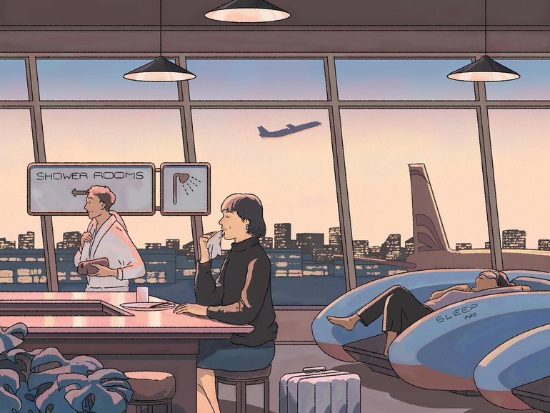 Affordable arrivals lounges offer amenities like nap pods and showers where weary passengers can freshen up. 