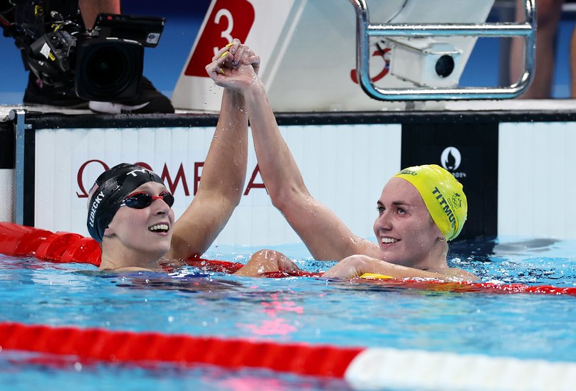 Ariarne Titmus opened up on her rivalry with Katie Ledecky.