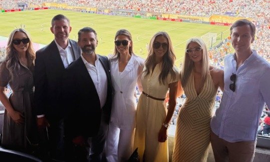 Tiffany Trump, Eric Trump, Donald Trump Jr., Bettina Trump, Ivanka Trump, and Jared Kushner.