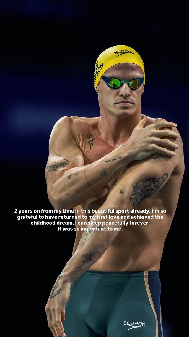 Cody Simspon reflects on his career as a professional swimmer.