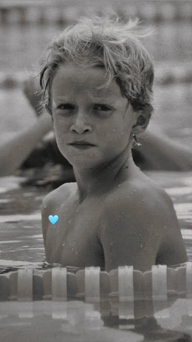 Cody Simpson as a child swimmer.