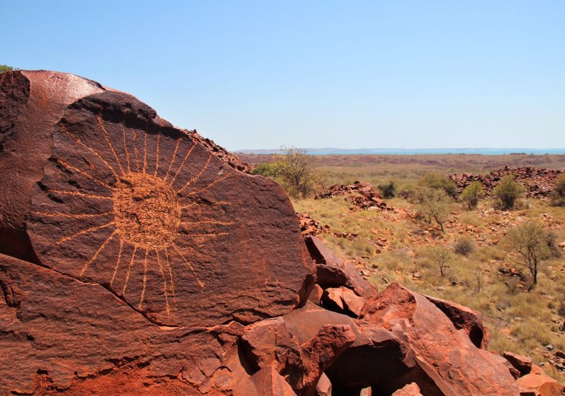 Rock art on the Southern Burrup.