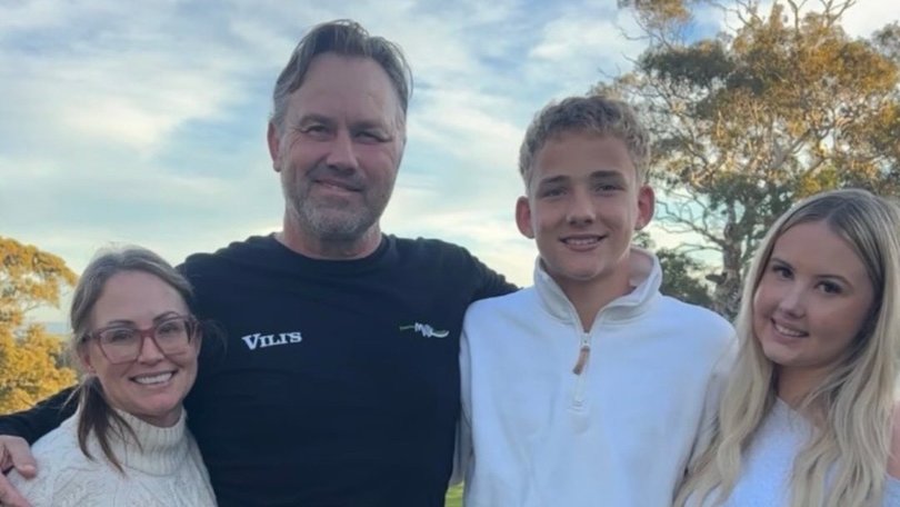 Tony Modra has posted a photo with his family to Instagram.