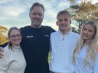 Tony Modra has posted a photo with his family to Instagram.