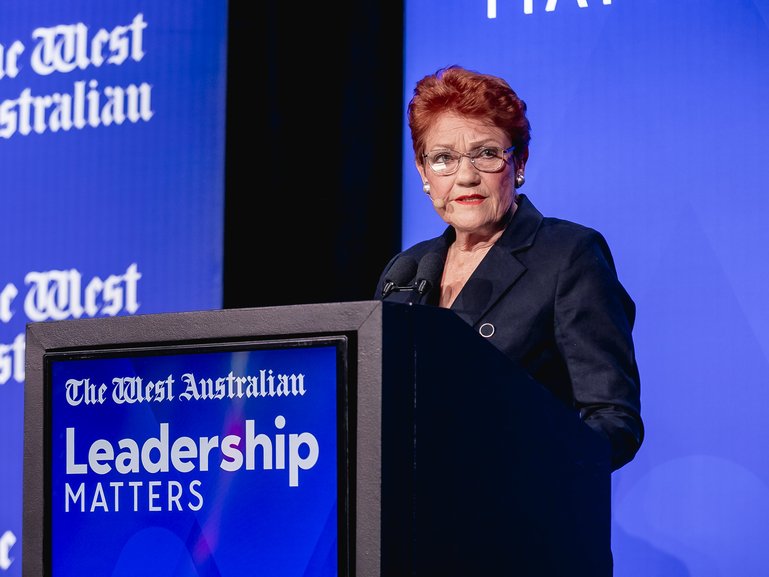 Pauline Hanson at Crown Perth.