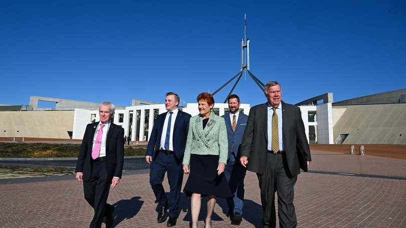 One Nation Leader Pauline Hanson and her team are under increasing scrutiny in Canberra. (Lukas Coch/AAP PHOTOS)