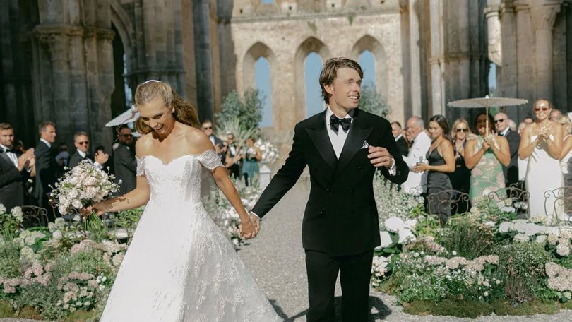 Inside tennis stars Katie Boulter And Alex De Minaur’s romantic Tuscan wedding. Katie Julia for British Vogue