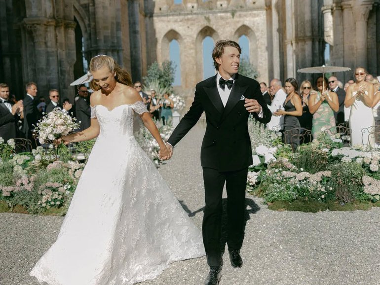 Inside tennis stars Katie Boulter And Alex De Minaur’s romantic Tuscan wedding. Katie Julia for British Vogue