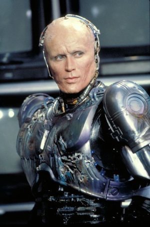 Peter Weller as RoboCop.