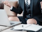 Men are trying a new office trend.