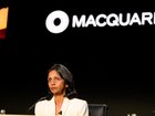 Macquarie Group's CEO Shemara Wikramanayake during the Macquarie Bank annual general meeting at the Macquarie Group headquarters, in Sydney today.