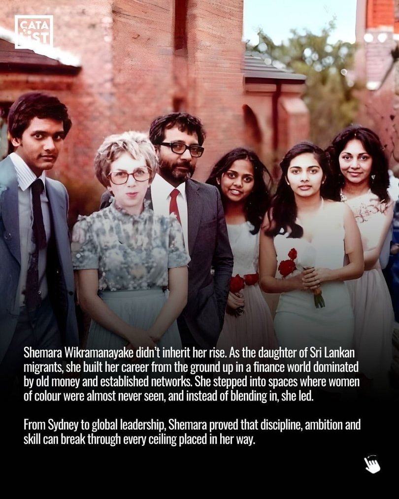 Shemara Wikramanayake with her family. She was norn in London to Sri Lankan parents and migrating to Australia with just $200.