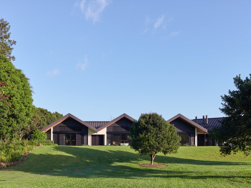 The secluded estate offers privacy, vast acreage and is only a short drive from the coast.