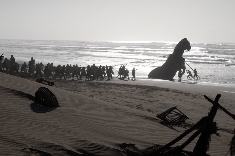 THE ODYSSEY, written, produced, and directed by Christopher Nolan.