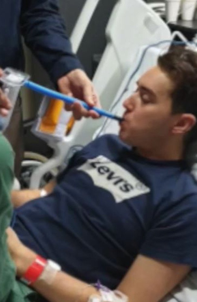 The parents of Alex Shorey went to Taiwan to help their son who suddenly became gravely ill after being poisoned. Picture: Supplied