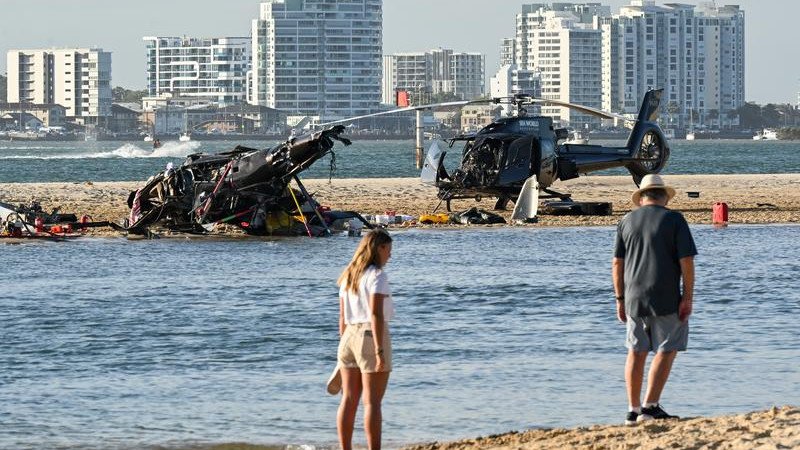 Five people died after two aircraft from Sea World Helicopters collided mid-air in January 2023. 
