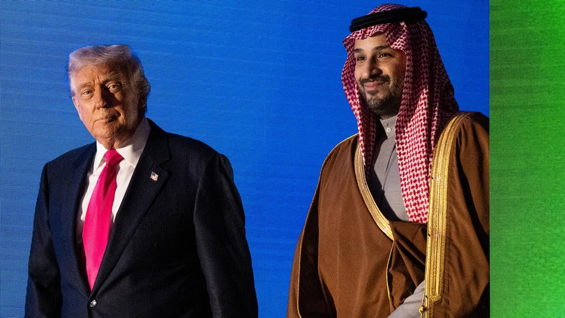 President Donald Trump, left, and Crown Prince Mohammed bin Salman of Saudi Arabia.