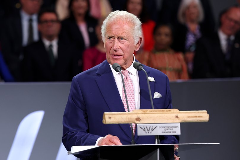 King Charles III reads his speech and declares the Games open.