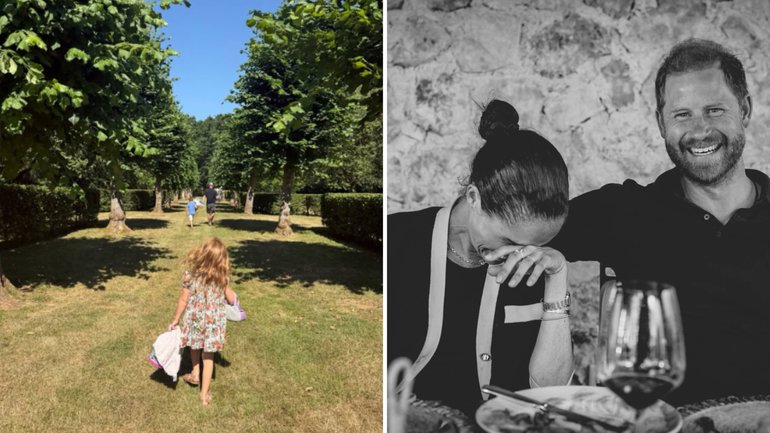 The family have given a rare insight into their European holiday.