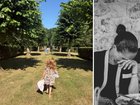 The family have given a rare insight into their European holiday.