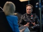 Elon Musk during his interview with Zanny Minton Beddoes, editor-in-chief of The Economist.