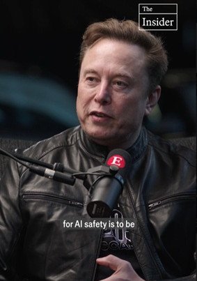 Elon Musk during his interview with Zanny Minton Beddoes, editor-in-chief of The Economist.