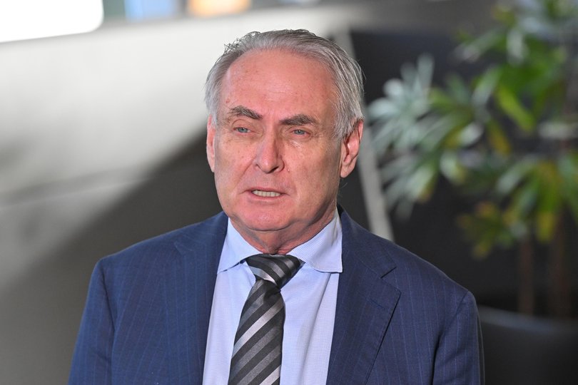 Minister for Trade Don Farrell speaks to the media at a press conference on Friday.