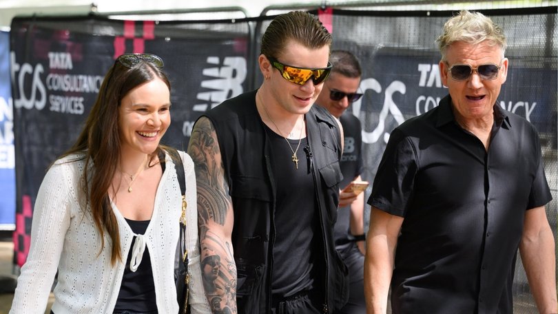 Adam Ramsay-Peaty with wife Holly and father-in-law Gordon.