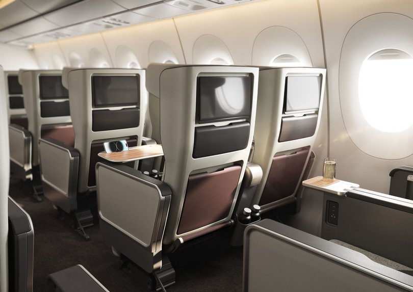 Premium economy on the A350 Project Sunrise between Sydney and London.