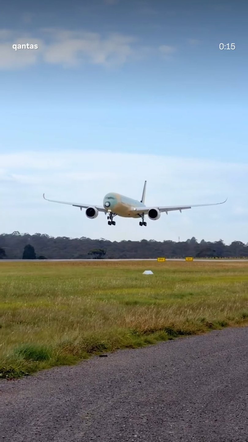 A specially modified Airbus A350 has made history, touching down in Melbourne on Friday morning, completing a near-17,000km journey from France to Australia.