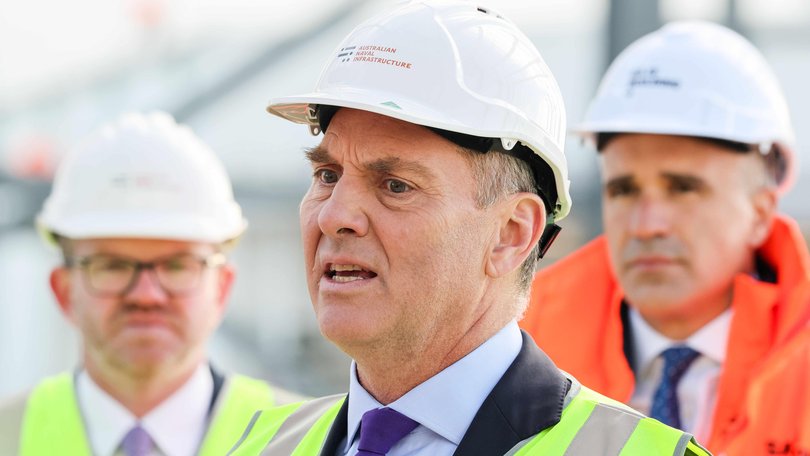 Richard Marles at Osborne Naval Shipyard.