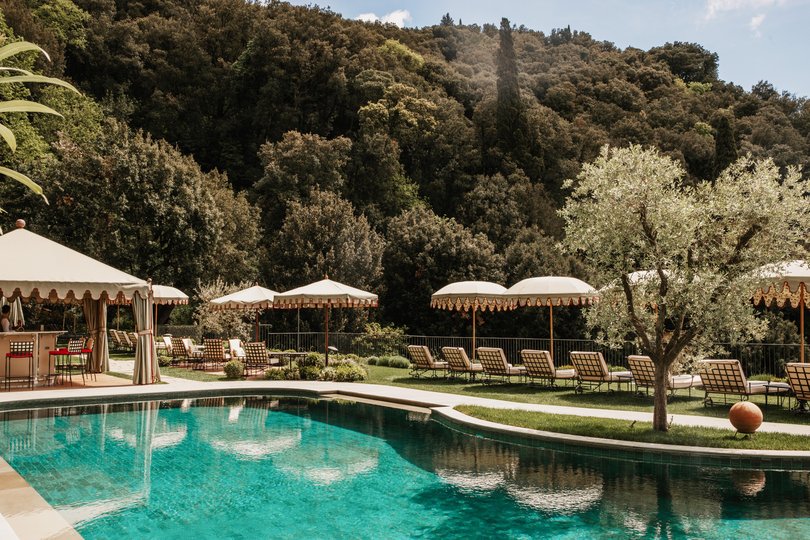 The pool at Villa San Michele.