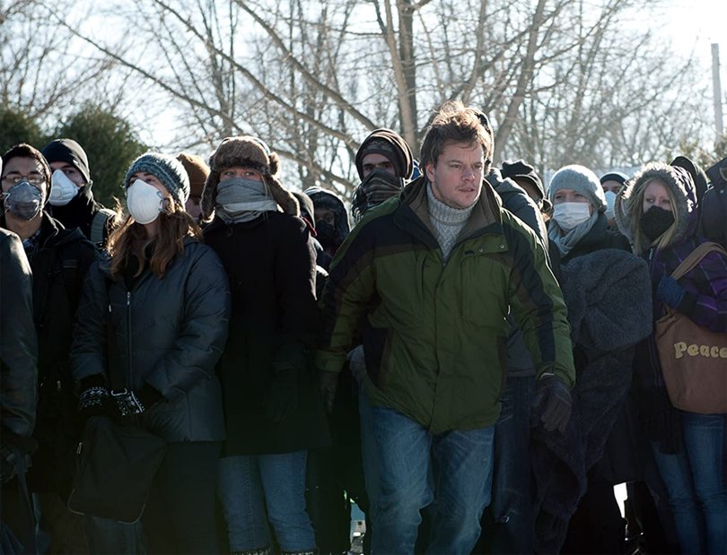 Contagion (2011) starring Matt Damon, Kate Winslet and Jude Law.