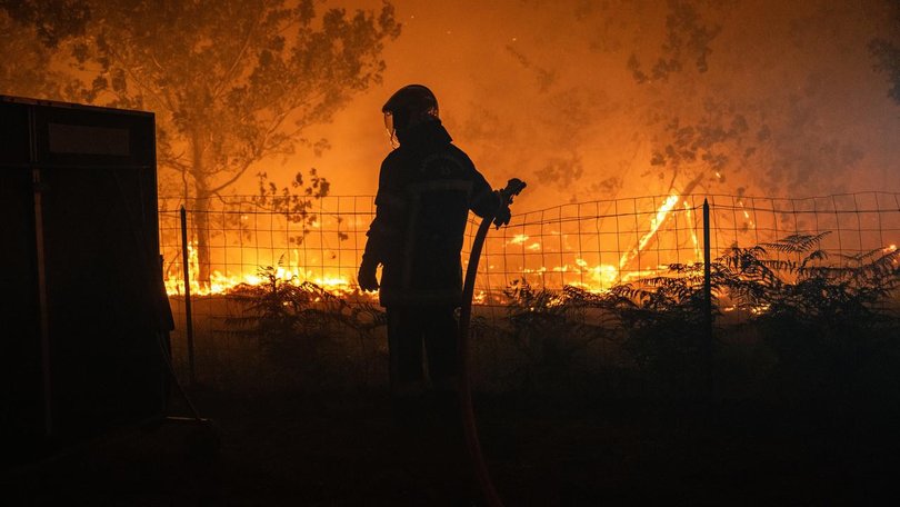 President Emmanuel Macron asked for support from the EU to help tackle the Cap Ferret blaze. 