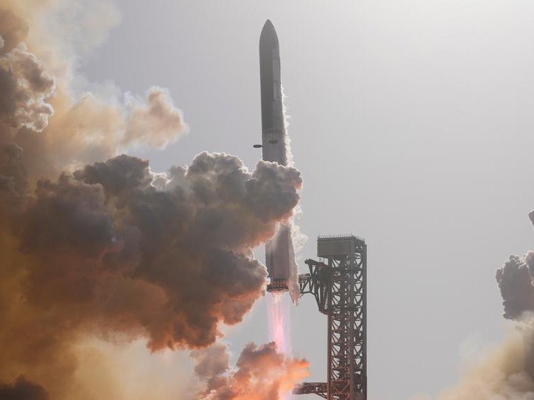 SpaceX's Starship rocket has lifted off for a test flight from Starbase, Texas.