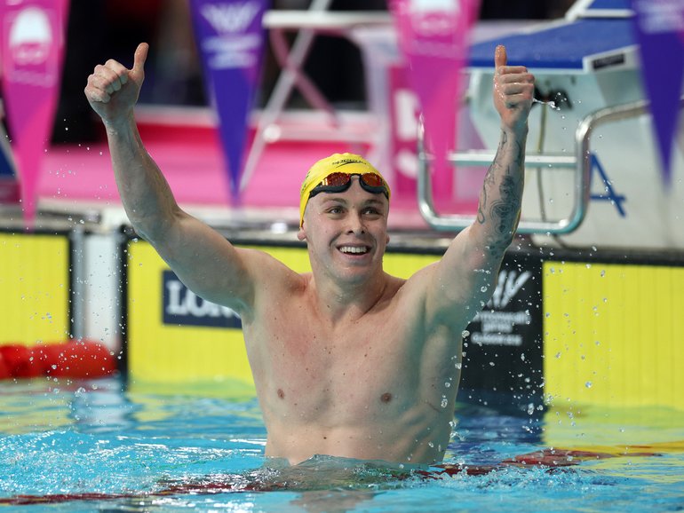Sam Short won the men’s 400m freestyle final.