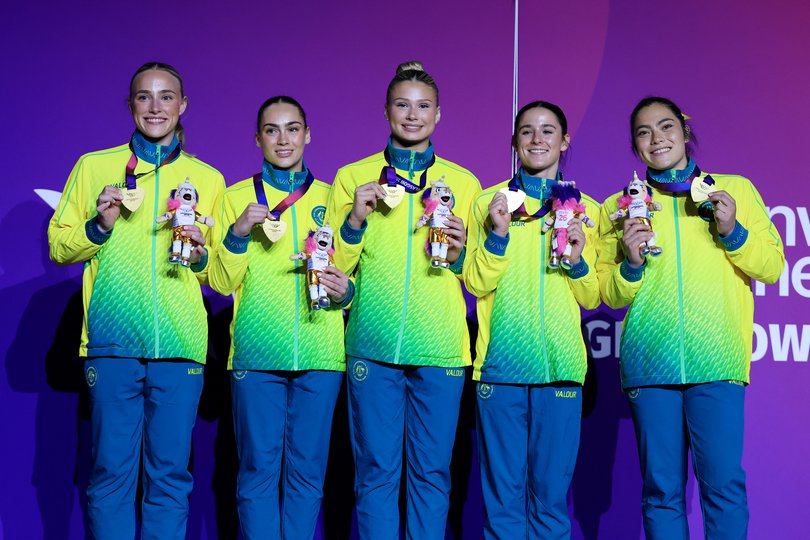 Australia’s women’s artistic gymnastics team won the gold medal.