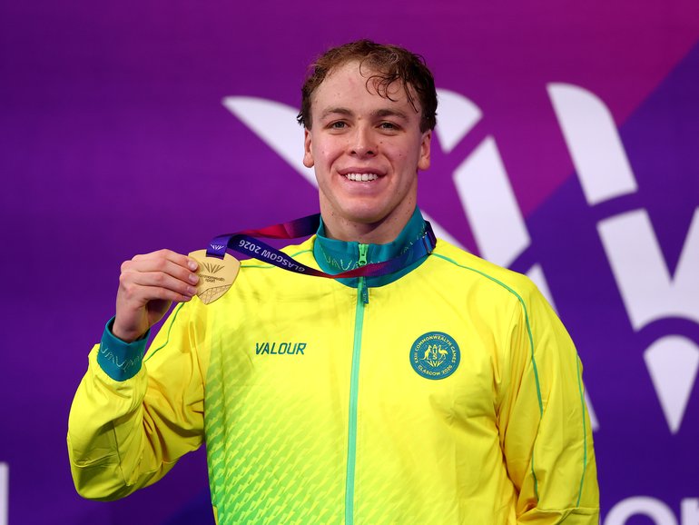Sam Short won the men’s 400m freestyle final.