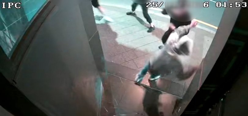 The teen was set upon by three male suspects.