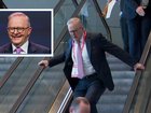 Anthony Albanese has attempted to laugh off his escalator mishap at Labor’s 50th National Conference as he tied up loose ends on the tightly controlled gathering of party faithful in Adelaide.