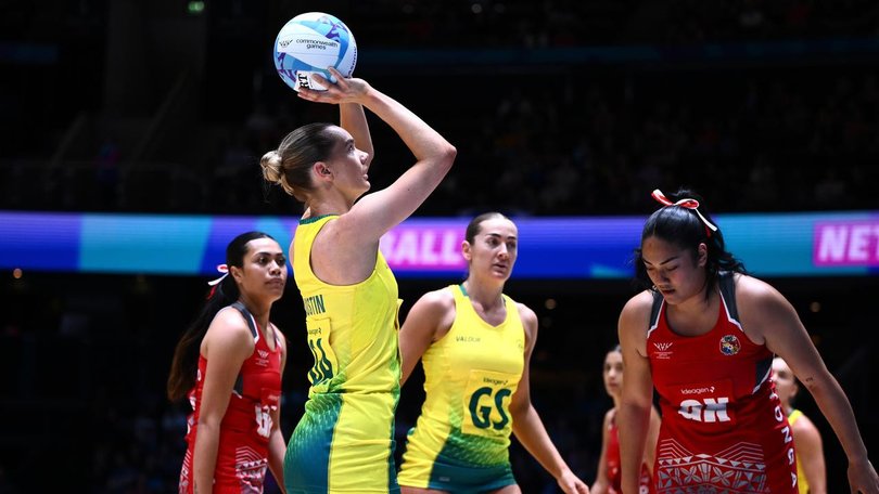 Australia have started strongly in defence of their netball Commonwealth Games title. (Joel Carrett/AAP PHOTOS)