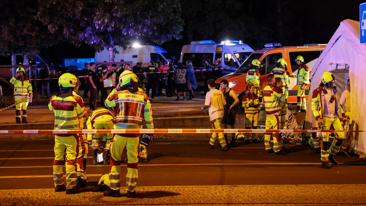 Berlin: Urgent manhunt after car crashes into pride parade crowd in Germany, killing one and injuring others Berlin: Urgent manhunt after car crashes into pride parade crowd in Germany, killing one and injuring others