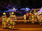 One person has been killed and dozens more injured after a car was driven into a crowd of people gathered at a pride parade in Berlin on Saturday night, authorities say.