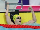 Tim Hodge won the men’s 100m backstroke S9 gold medal.