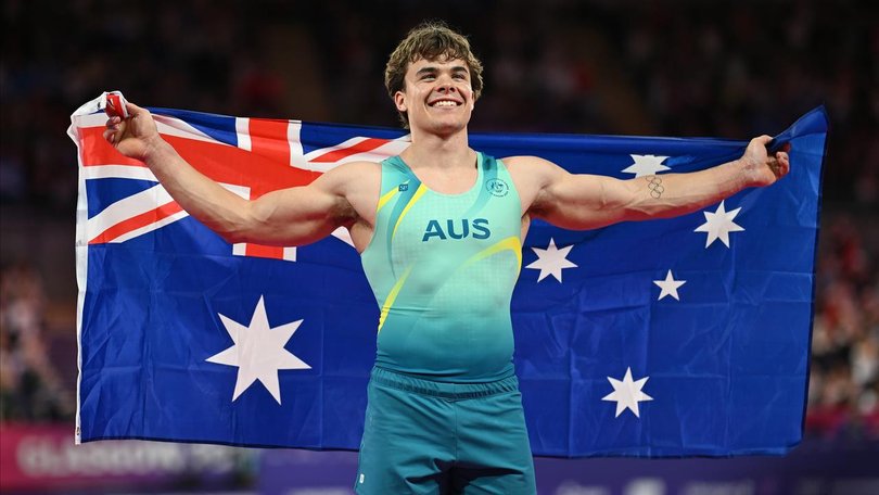 Jesse Moore has extended Australia's run of gymnastics medals in Glasgow. (Lukas Coch/AAP PHOTOS)