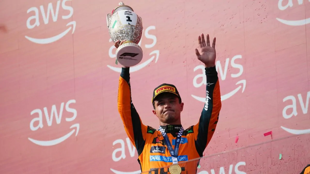 Lando Norris wins Hungarian Grand Prix after Oscar Piastri’s furious clash with Carlos Sainz derails race