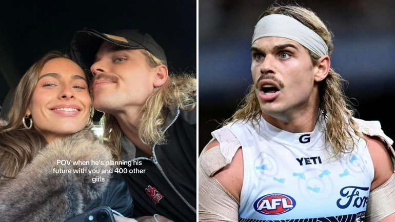 Geelong star Bailey Smith has seemingly being caught out dating multiple women in one day.