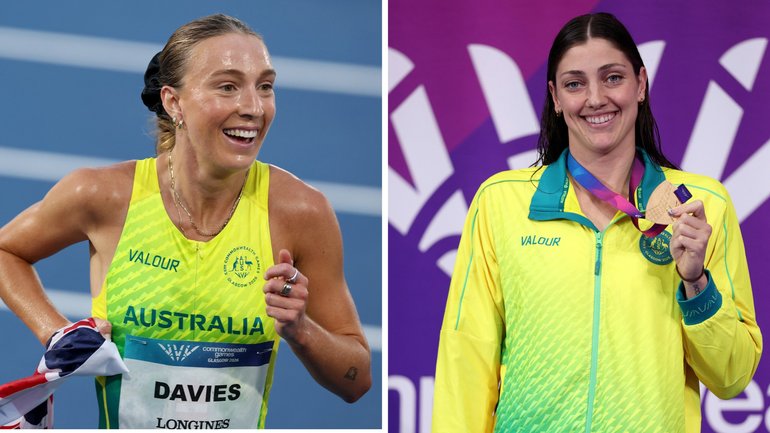 Rose Davies claimed a historic victory in the women's 10,000m, while Meg Harris claimed a shock women's 100m freestyle upset win.