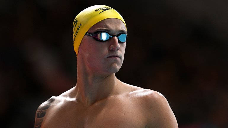 Flynn Southam is the fastest qualifier for the 100m freestyle semifinals