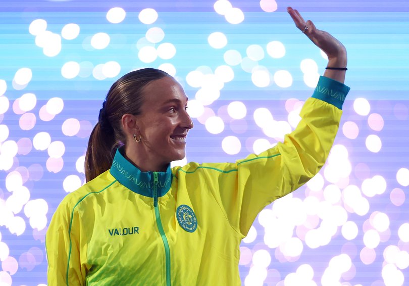 Davies after her win.